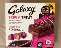 Mängden socker i Galaxy triple treat