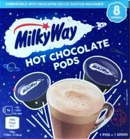 Mängden socker i MilkyWay hot chocolate pods
