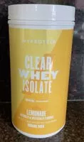 Mängden socker i Clear Whey Isolate (Lemonade)