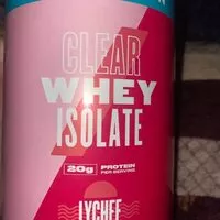 Mängden socker i Clear Whey Protein-lychee
