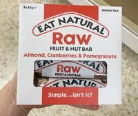 Mängden socker i Raw fruit & nut bar