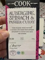 Mängden socker i Aubergine, Spinach & Paneer Curry