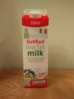 Mängden socker i Enriched low fat milk