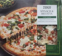 Mängden socker i spinach and ricotta stone baked pizza