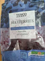 Mängden socker i Tesco Blueberries
