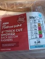 Mängden socker i Thick cut smoked back backen rashers