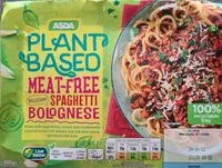 Mängden socker i Asda Plant Based Meat Free Spaghetti Bolognese