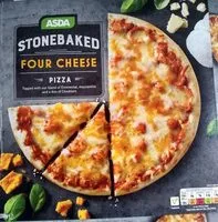 Mängden socker i Stonebaked four cheese pizza