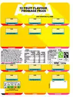 Mängden socker i Asda yoghurts parfums assortis 12 x 55 g