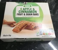 Mängden socker i Apple and cinnamon fruit and grain bars