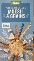 Mängden socker i Coconut ans seeds muesli and grains