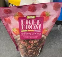 Mängden socker i Granola red berries