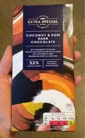 Mängden socker i Coconut & rum dark chocolate