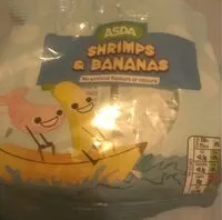 Mängden socker i Asda shrimps & bananas