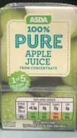 Mängden socker i 100% Pure Apple Juice from concentrate