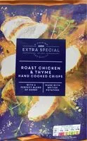 Mängden socker i Roast chicken and Thyme hand cooked crisps
