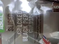 Mängden socker i Cracked Black Pepper Cheddar Slices