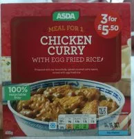 Mängden socker i Chicken Curry with egg fried rice