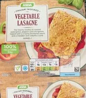 Mängden socker i Asda Vegetable Lasagne