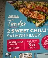 Mängden socker i ASDA Tender 2 Sweet Chilli Salmon Fillets