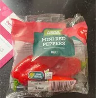 Mängden socker i Mini red perppers
