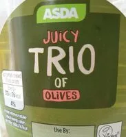 Mängden socker i Trio of olives