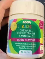Mängden socker i Kids chewable multivitamins