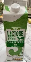 Mängden socker i Lactose free semi skimmed milk