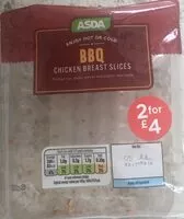 Mängden socker i BBQ chicken breast slices