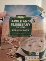 Mängden socker i Apple and blueberry porridge oats