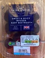 Mängden socker i Extra Special Sweet & Spicy Infused Baby Beetroot