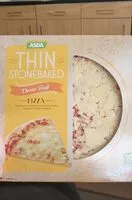 Mängden socker i Asia thin stone baked pizza