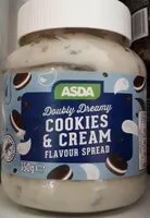Mängden socker i Cookies and cream flavour spread