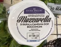 Mängden socker i Mozzarella di bufalo campana dop bocconcini