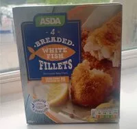 Mängden socker i Breaded white fish fillets