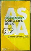 Mängden socker i Semi skimmed long life milk