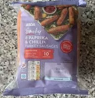 Mängden socker i Paprika & chilli turkey sausages