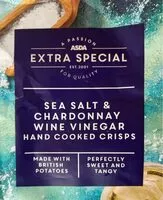 Mängden socker i Sea salt & Chardonnay wine vinegar hand cooked crisps