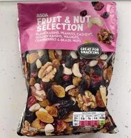 Mängden socker i Fruit and nut selection