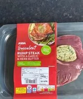 Mängden socker i Rump steak with a garlic & herb butter