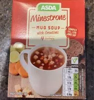 Mängden socker i Asda Minestrone mug soup
