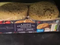 Mängden socker i Asda crumpets with sourdough