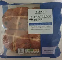 Mängden socker i 4 Hot Cross Buns