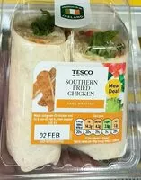 Mängden socker i Southern fried chicken Wrap
