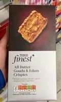 Mängden socker i Tesco finest gouda & edam crispies 90g