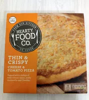 Mängden socker i Thin and Crispy Cheese and Tomato Pizza