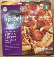Mängden socker i Stonebaked Thin & Crispy Pepperoni Pizza