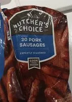 Mängden socker i Pork sausages