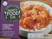 Mängden socker i CHICKEN CURRY WITH RICE