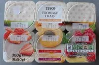 Mängden socker i Fromage Frais Strawberry Apricot Raspberry